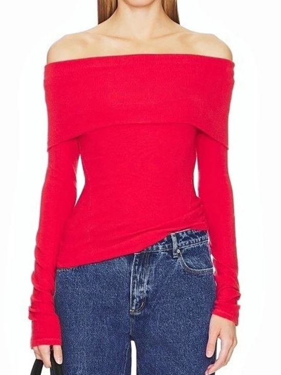 Free People Tops - Free People - We The Free Iris Layering Top Off-Shoulder Long Sleeve Top